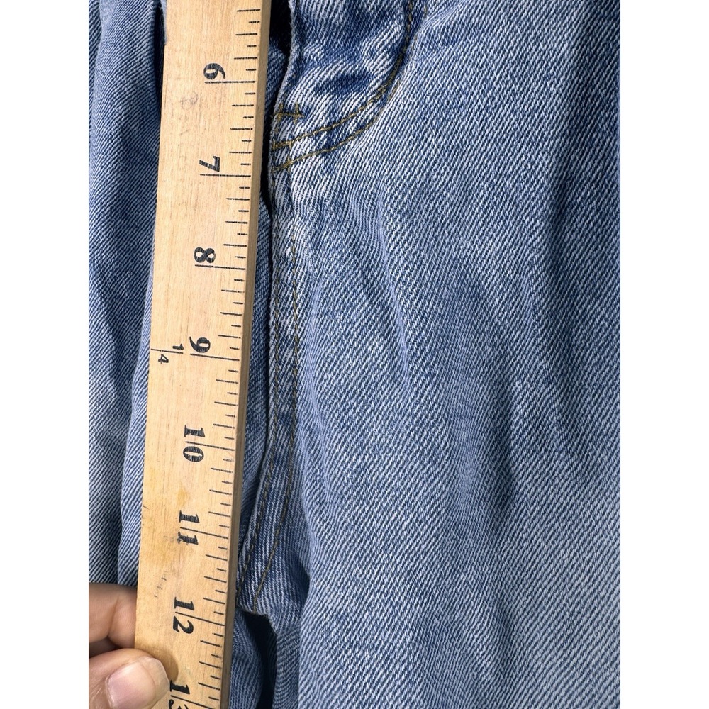SO Women's Super High Rise Balloon Leg Blue Denim Jeans Size 11/30W - Picture 5 of 8